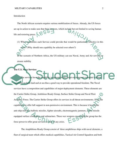 Service Capabilities Vignettes