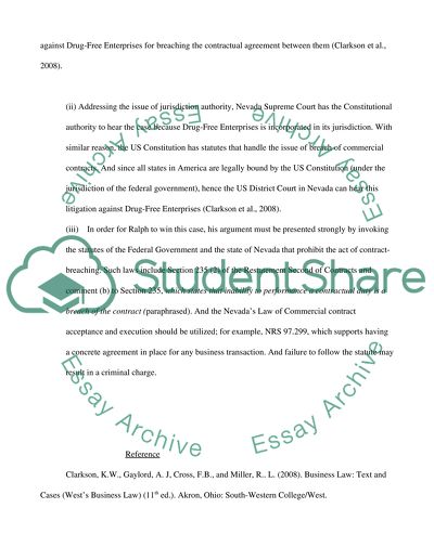 Inability to Performance a Contractual Duty