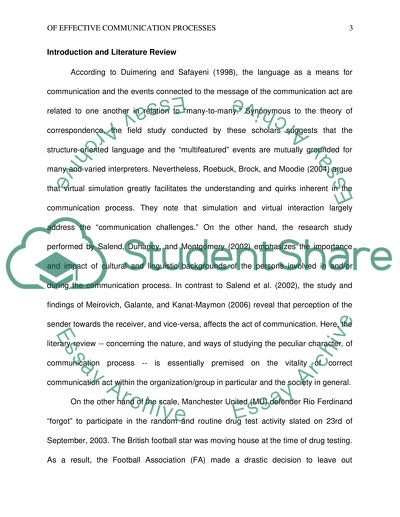 Effective Communication Processes and Their Barriers