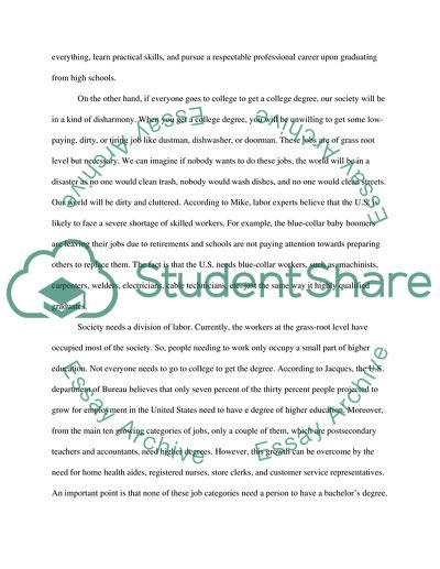 Is a College Degree Necessary