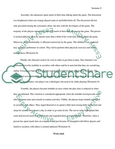 Video Game Addiction: Diagnostic Criteria