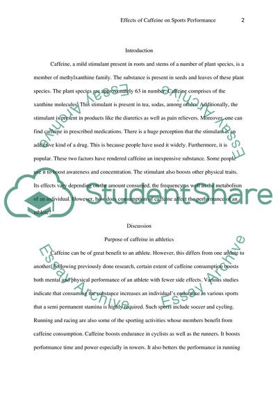 Effects of Caffeine on Sports Performance