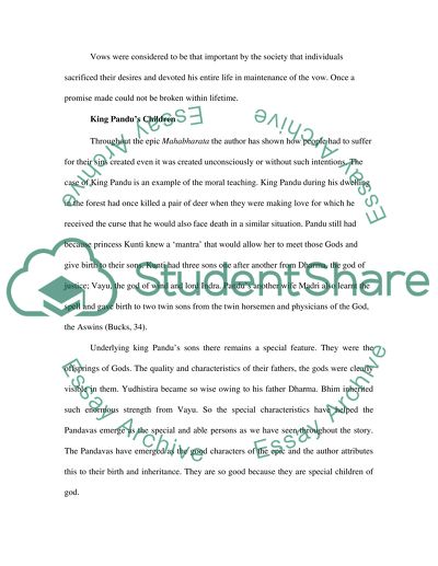 Analyzing the Clues of Mahabharata