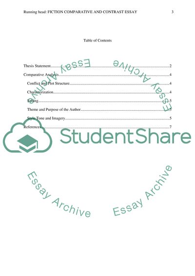 Fiction comparative and contrast