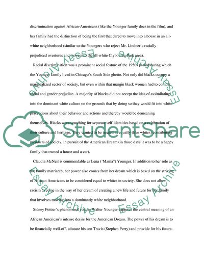 Lorraine Hansberry a Raisin in the Sun