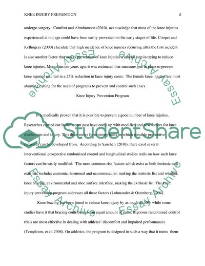 Knee Injury Prevention Program