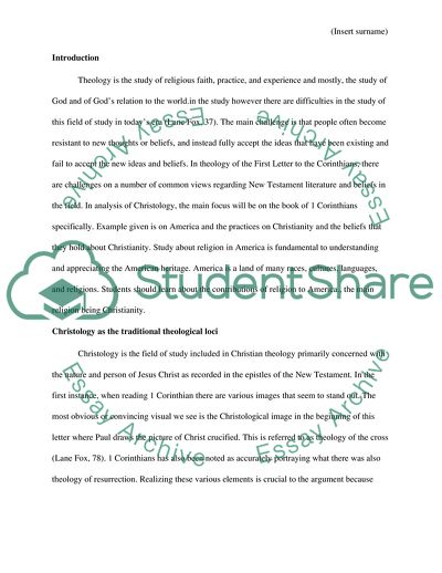 Importance of Christology