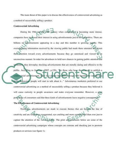 The Role of Controversial Advertising