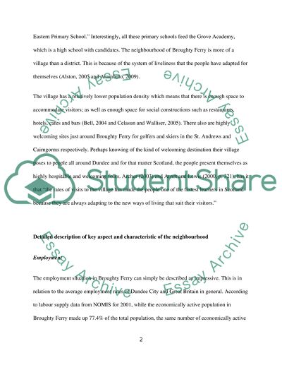 Characteristics of Broughty Ferry that Act as Determinants of Health