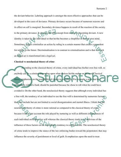 Sociology and criminology