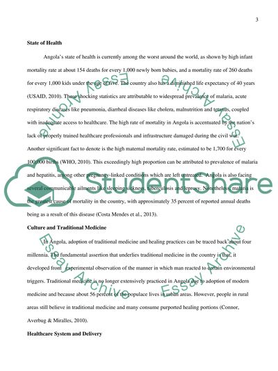 Angolas State of Health