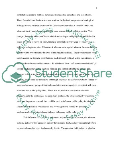 Mechanisms of Political Influence and Effects