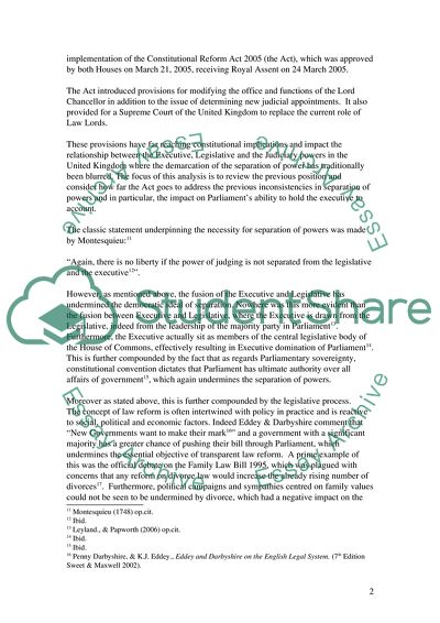 Have Recent Reforms Increased Parliaments Ability to Hold the Executive to Account