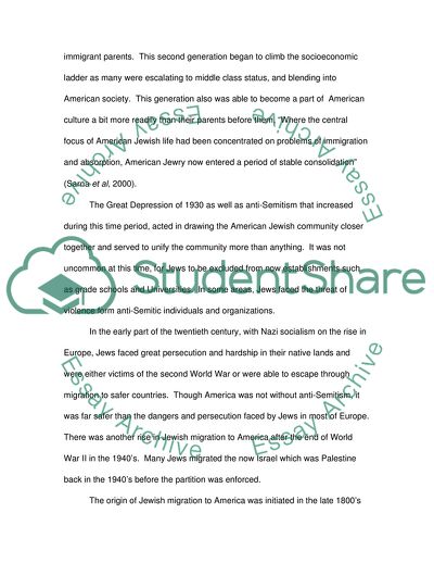Jewish Migration to America During World War II