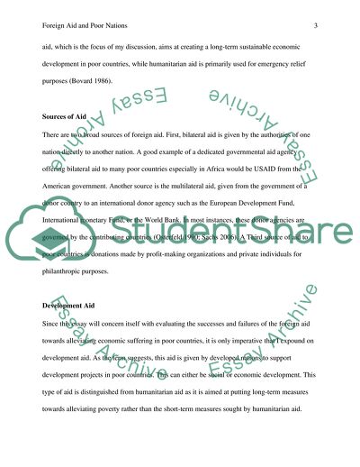To what extent is aid an ineffective way of encouraging the economic development of poorer countries  Discuss