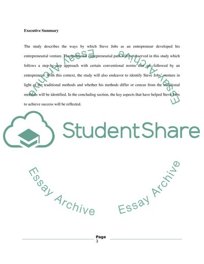 Steve Jobs the founder of Apple entrepreneurial venture