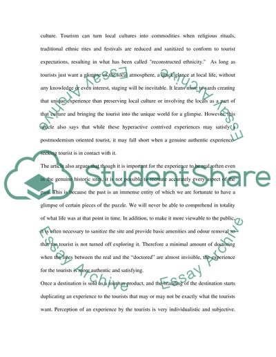 Negative Impacts from Tourism