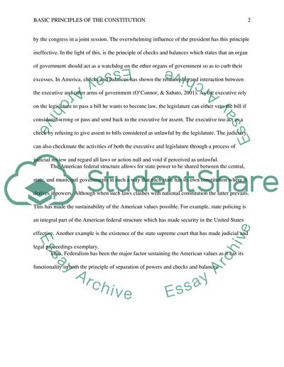 Basic Principles of the Constitution