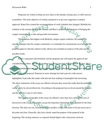 Writing Style in the Proposal