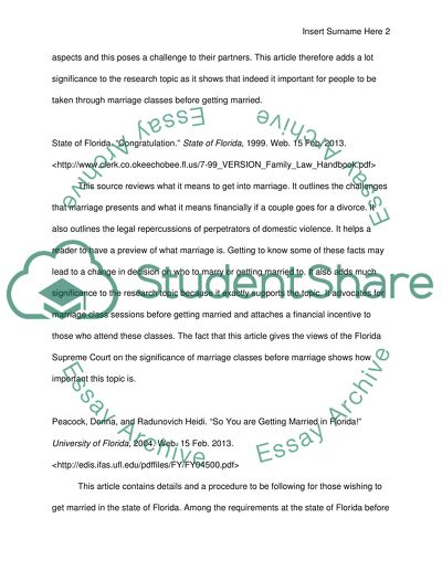 Mandatory Marriage Classes before Couples Get Married