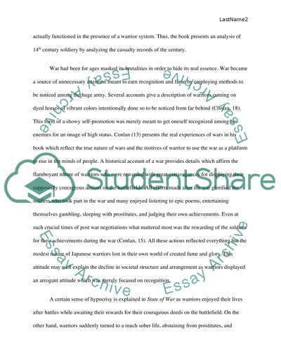 Book exploration of Thomas Conlan, State of War