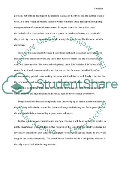 War on Illegal Drugs