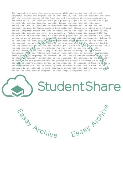 Acquisition and Disposal of Land and Real Estate