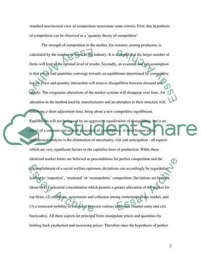 Post-Keynesian and Austrian Criticisms of the Standard Neoclassical View of Competition