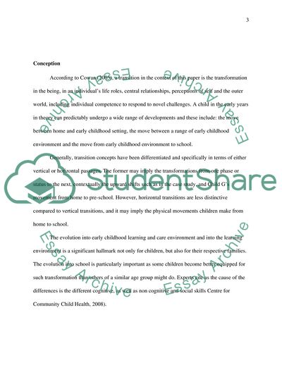 Supporting Transitions in Children