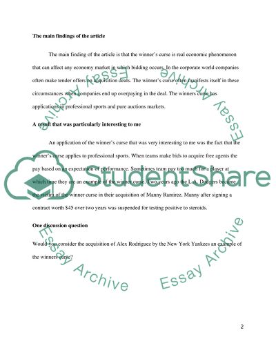 Experimental economics, summary paper