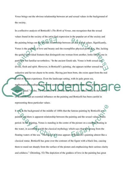 Alessandro Boticellis The Birth of Venus