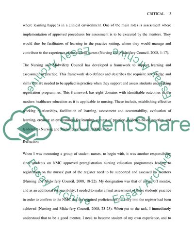 The Influence of Mentor in Nursing Education