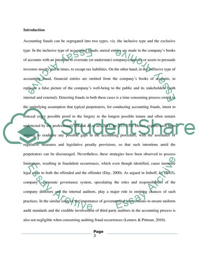 Board of Directors and Auditors Roles and Responsibilities in Accounting Frauds