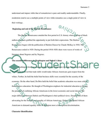 Main Features of the Harlem Renaissance