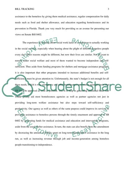 Florida State legislature Bill tracking