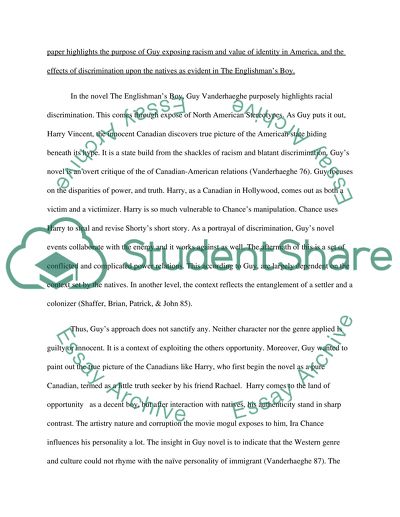 Racial Discrimination in The Englishmans Boy