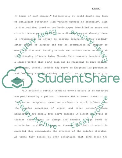 Management of Chronic Pain for Patients With Breast Cancer