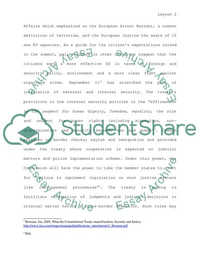 Did the Constitutional Treaty Answer the Laeken Questions