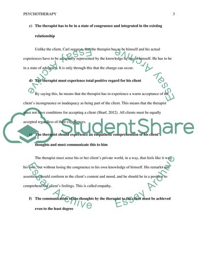 Rogerian Theory and the Concept of Necessary and Sufficient Conditions for Client Change