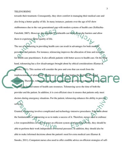 Telenursing: It Is in my Future