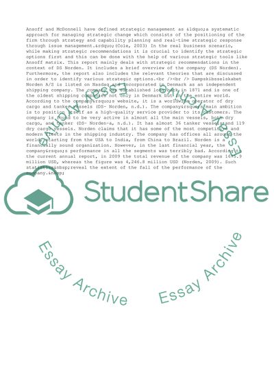 Market Extension or Development of the Company