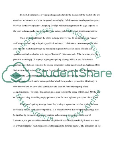 Research paper about lululemon