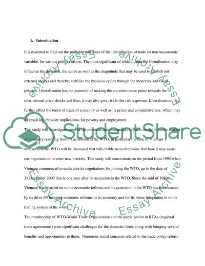 Business and Management about WTO