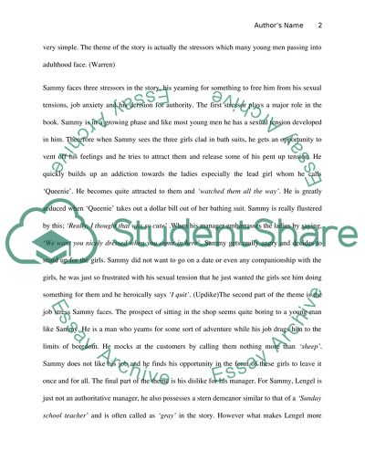 Theme of John Updikes A&P