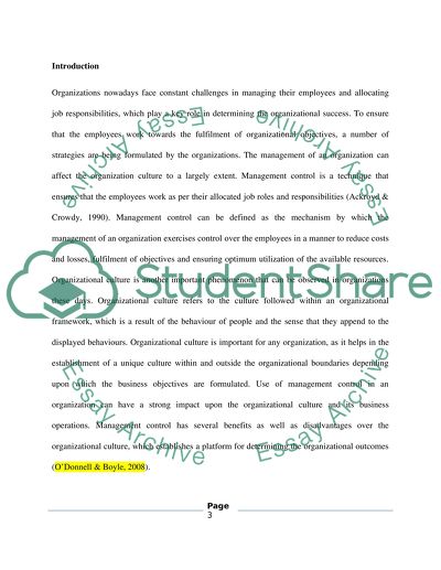 To what extent can management control organizational culture