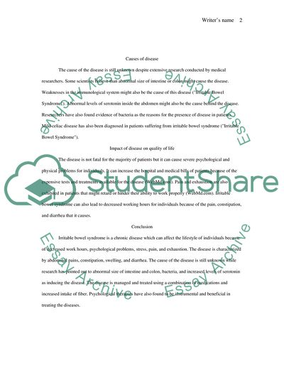 The Irritable Bowel Syndrome