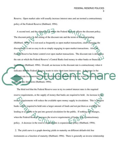 The Federal Reserve and Monetary Policy