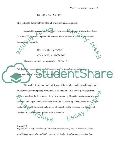Macroeconomic in Finance