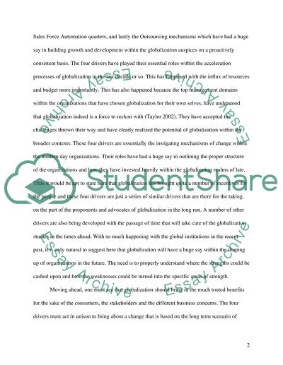 Globalization Has Come Out as a Winner in the Present Times