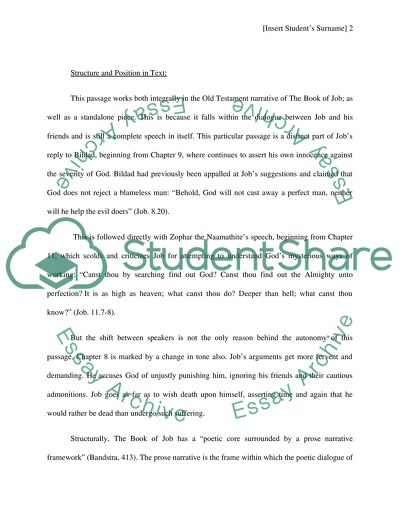 Final Onrushes of Jobs Arguments against Gods Justice